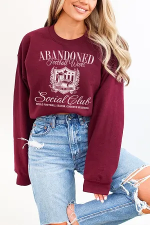 *Gameday Abandoned Football Wife Sweatshirt