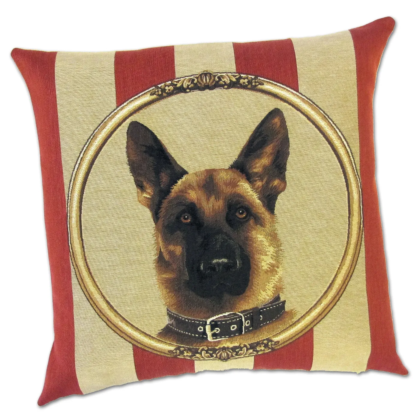 German Shepherd Portrait Tapestry Pillow