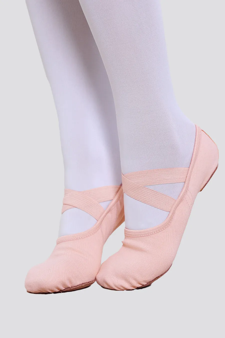 Girl's Cross Straps Canvas Ballet Shoes