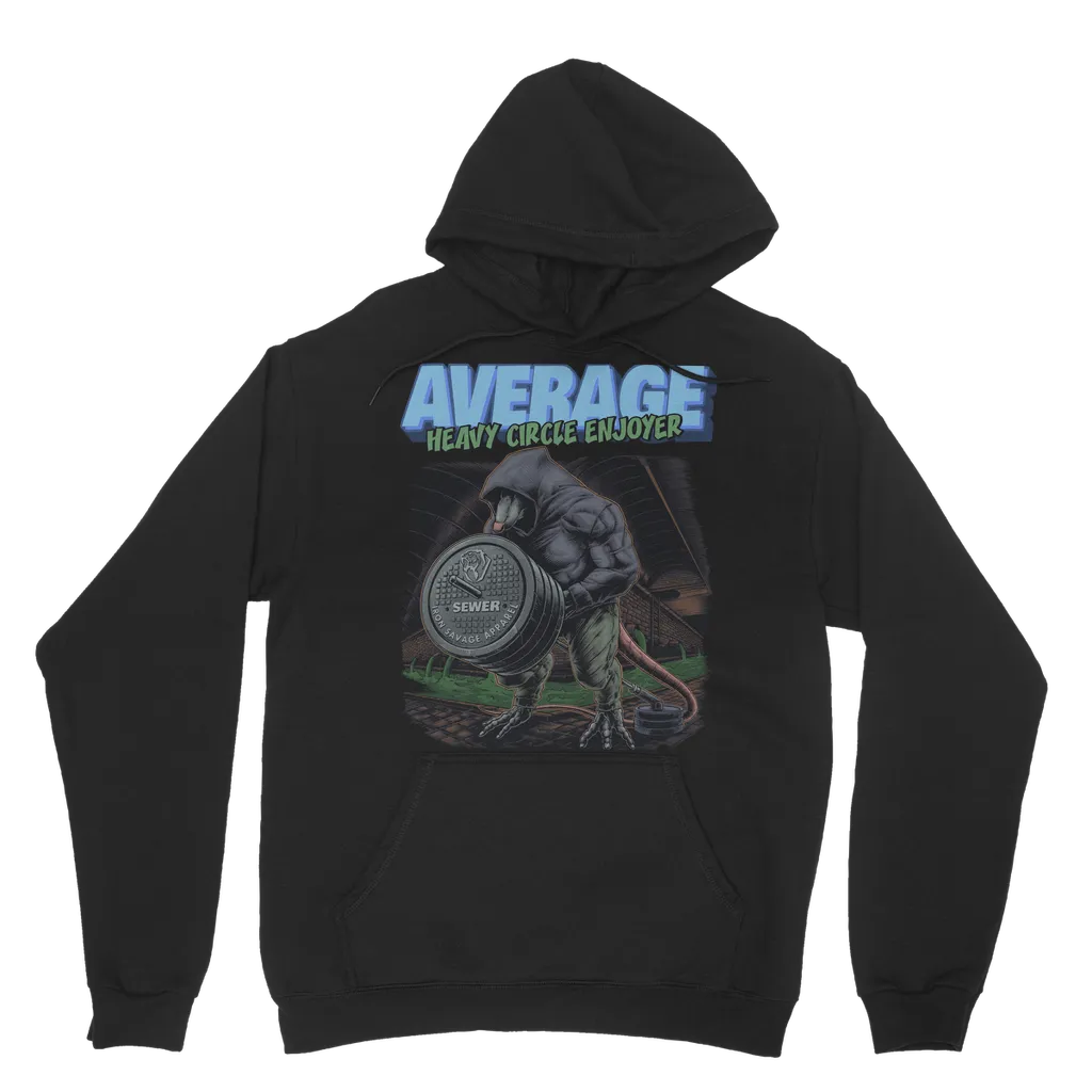 Gym Rat: Average heavy circle enjoyer Hoodie (UK)