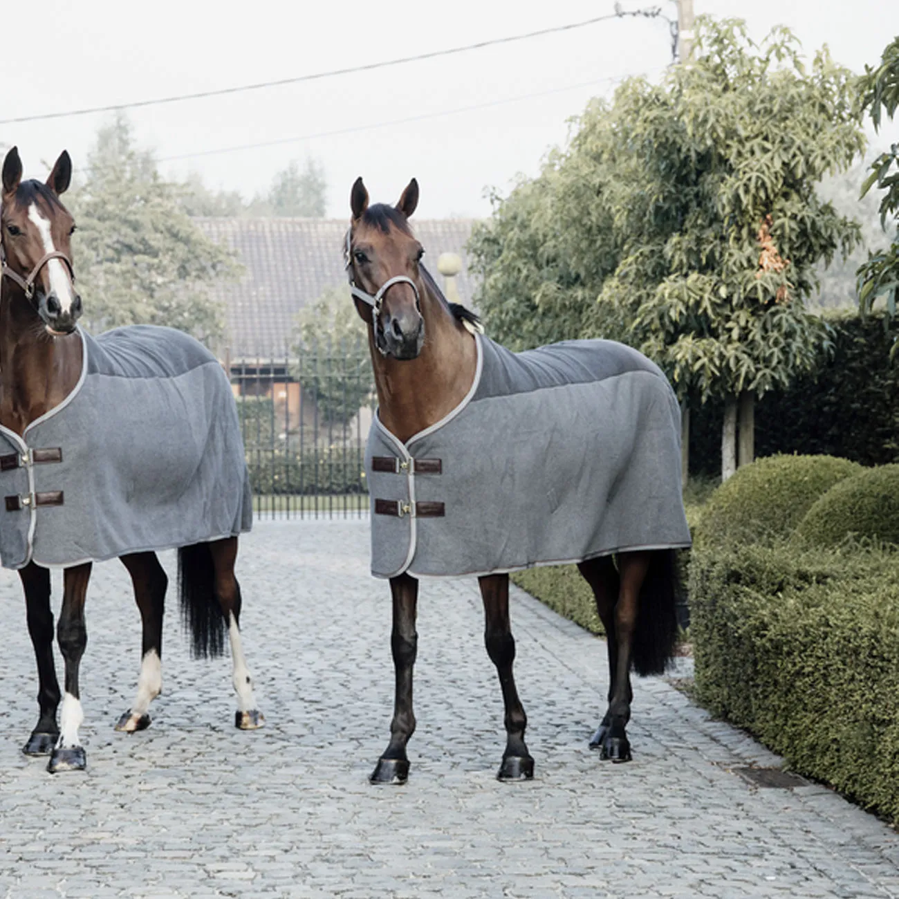 HEAVY FLEECE RUG GREY