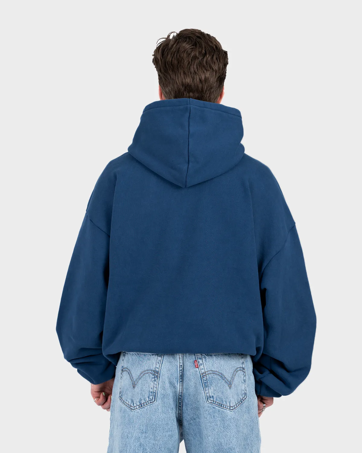 Heavy Oversized Hoodie Navy (Stone Washed)