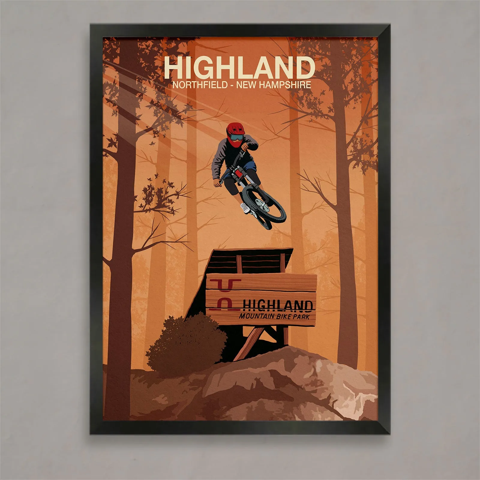 Highland Mountain Bike Poster