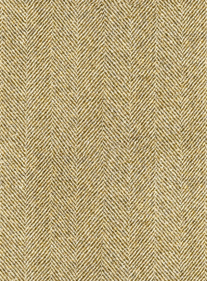 Highlander Heavy Beige Herringbone Tweed 3 Piece Suit