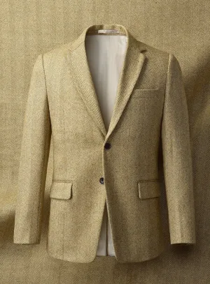 Highlander Heavy Beige Herringbone Tweed Jacket II