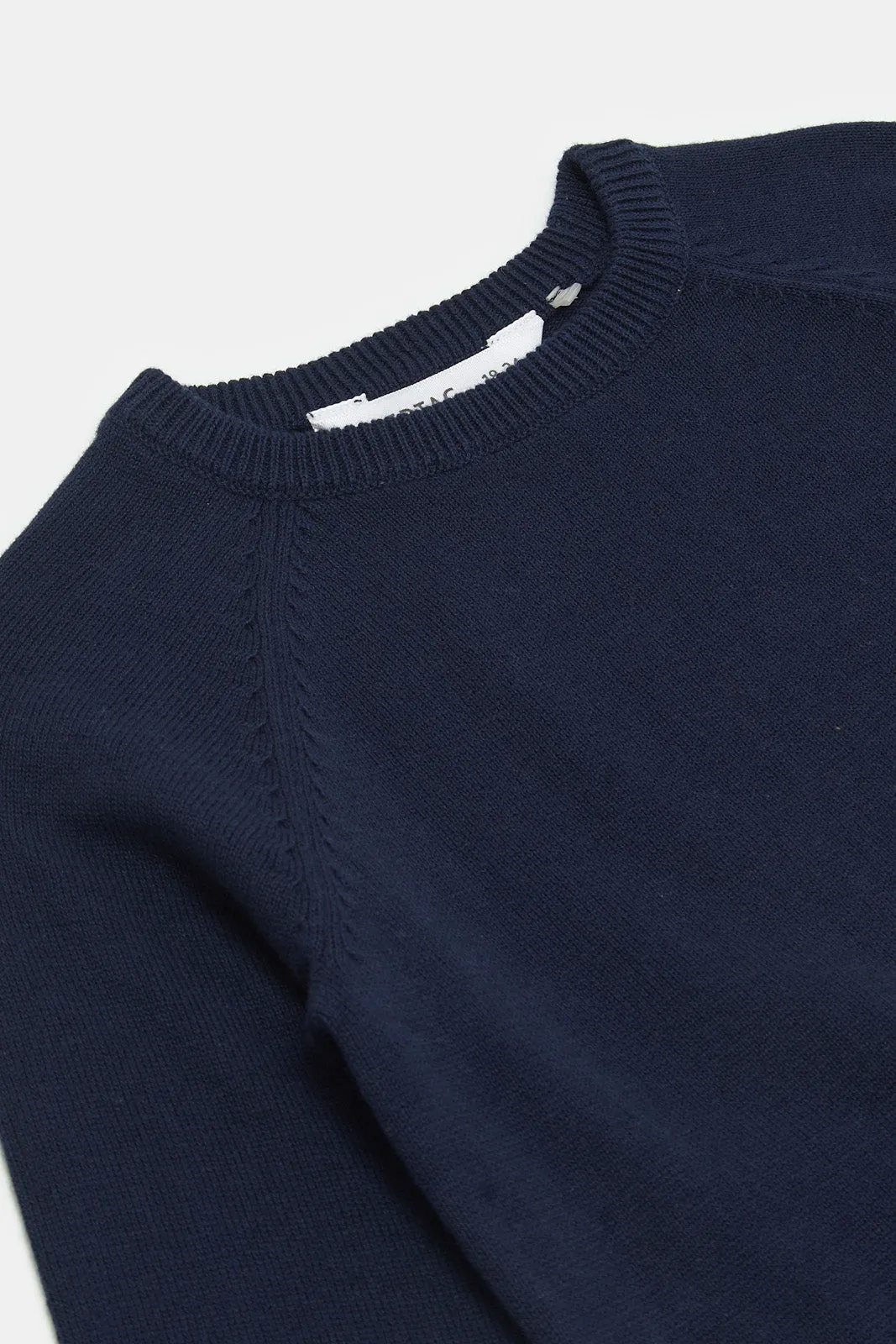 Infant Boys Navy Plain Pullover