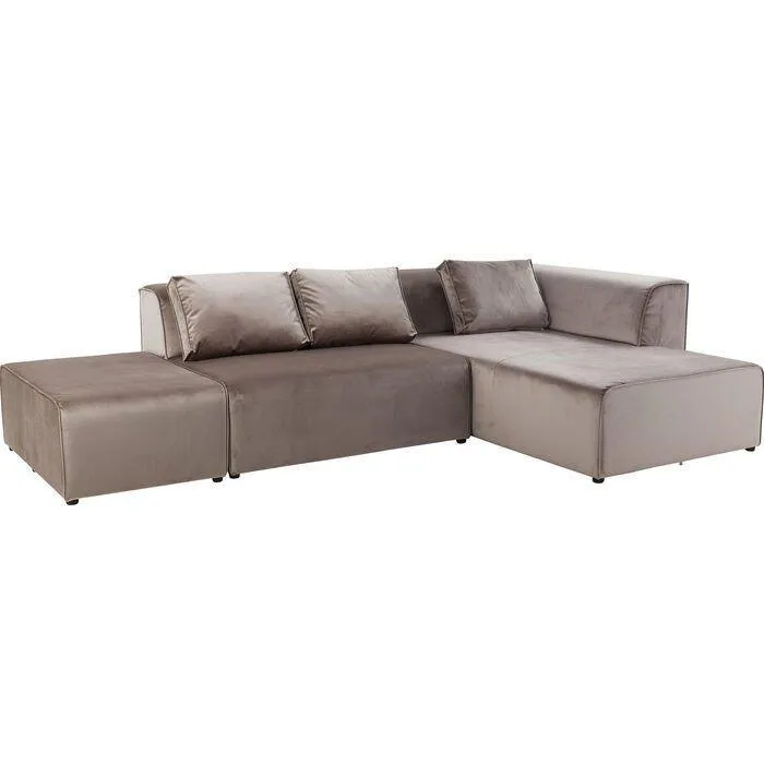 Infinity Velvet Corner Sofa