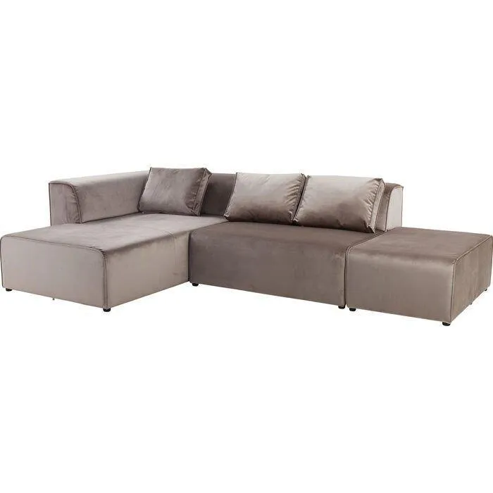 Infinity Velvet Corner Sofa