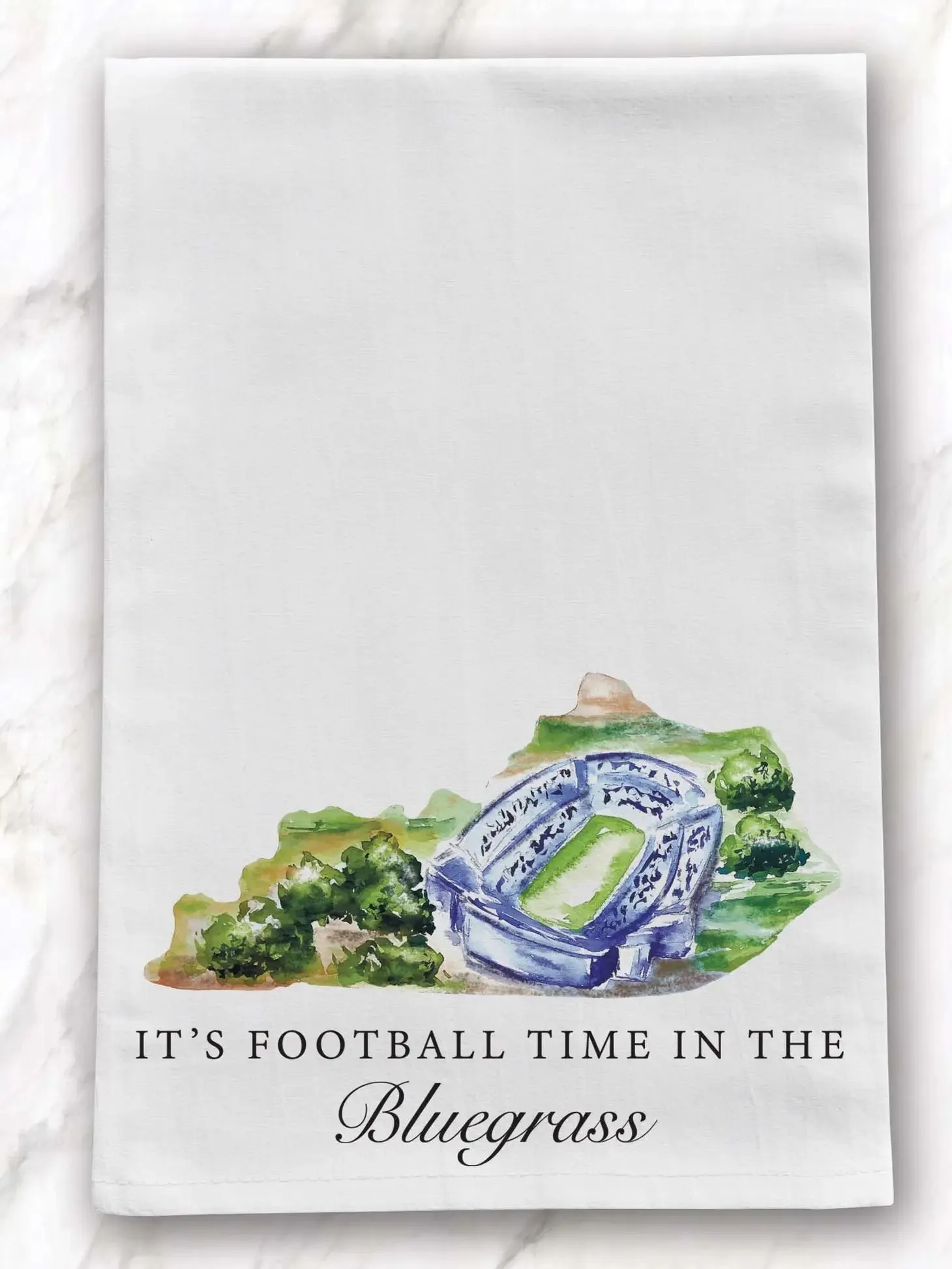 It's Football Time In The Bluegrass Tea Towel