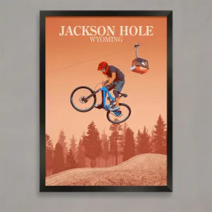 Jackson Hole Mountain Bike Poster