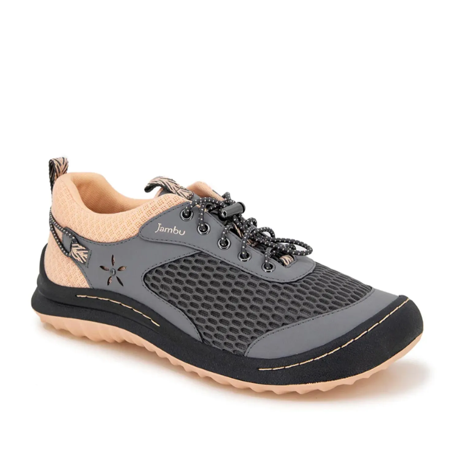 Jambu Women's Sunbeam Wt Rdy in Charcoal/Salmon