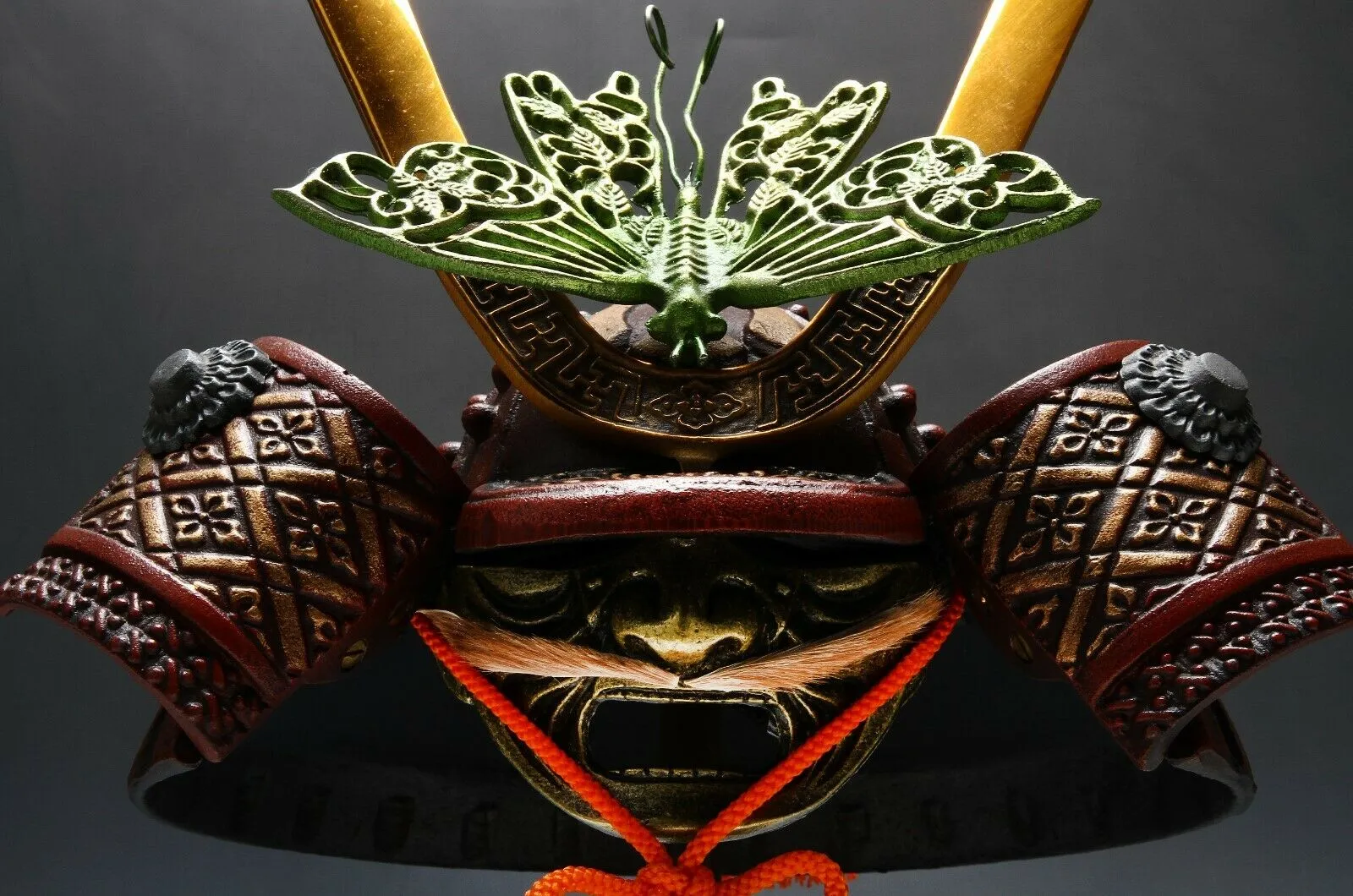 Japanese Samurai Kabuto Helmet -No stock Butterfly Deco-