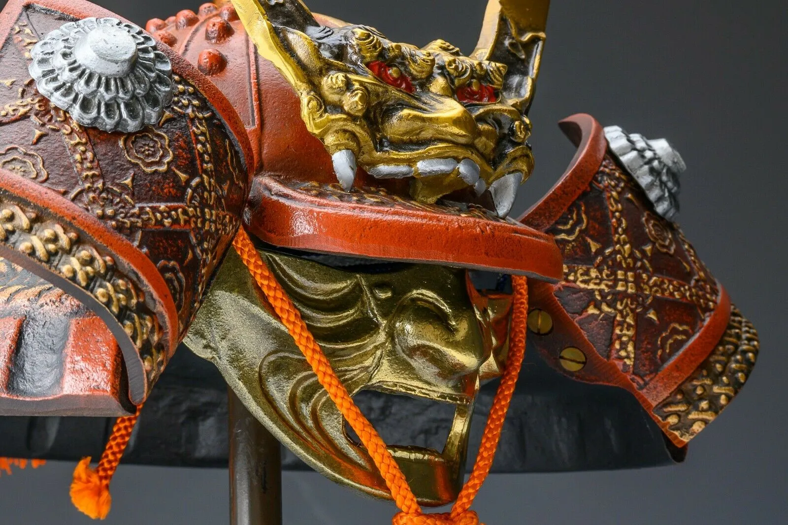 Japanese Samurai Kabuto Helmet -Super Rare Ogre Deco- Tsushima