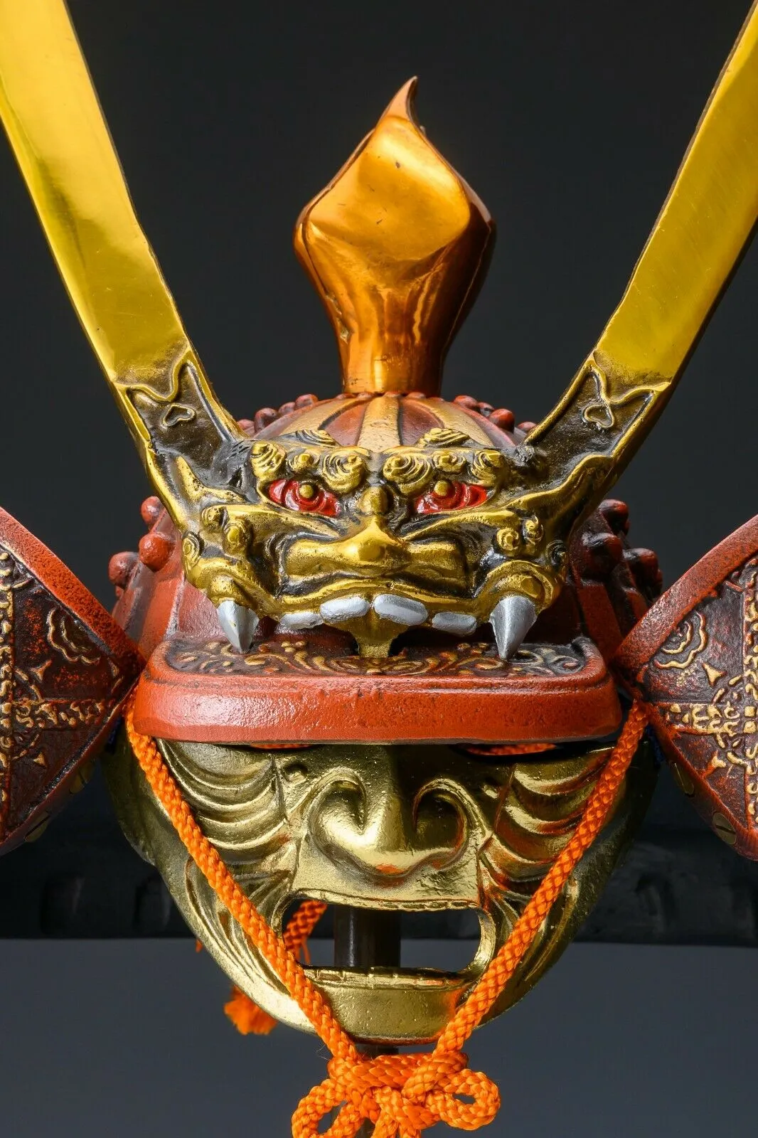 Japanese Samurai Kabuto Helmet -Super Rare Ogre Deco- Tsushima