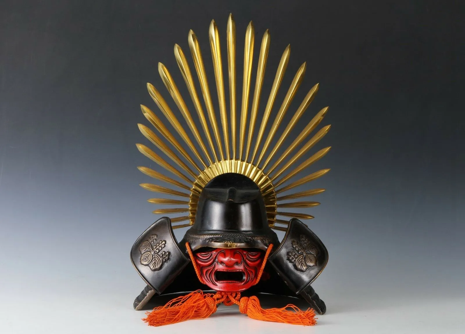 Japanese Vintage Samurai Helmet -Hideyoshi Kabuto with a mask-  Age of Samurai