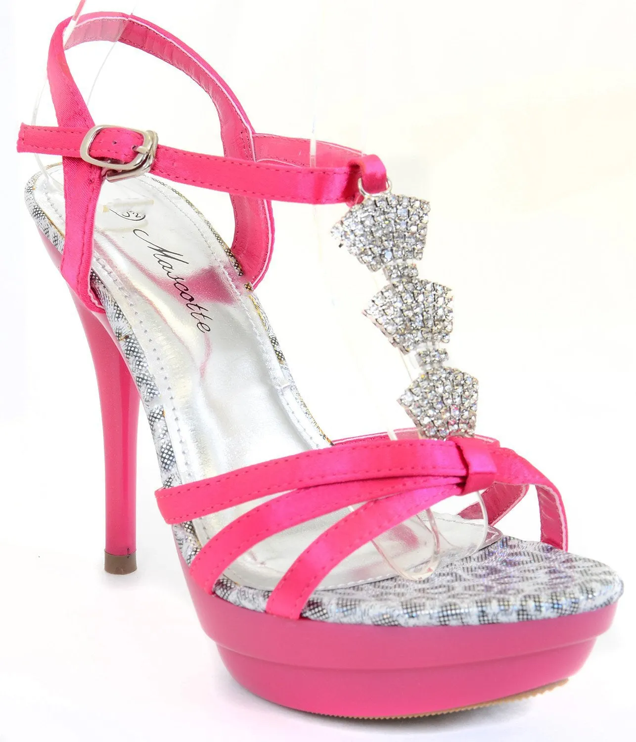 Jeweled Formal Wedding Bridal Platform Sandal