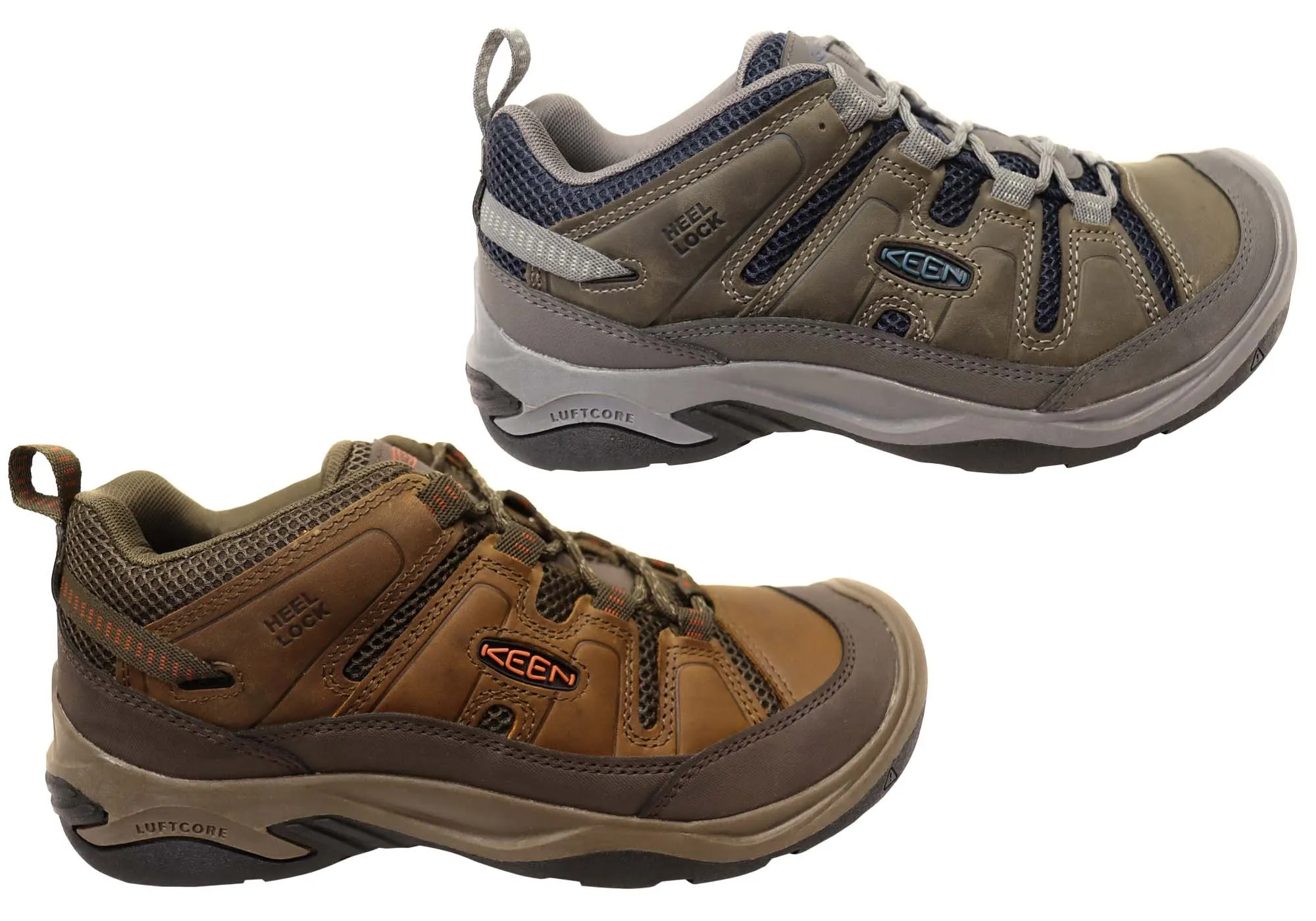 Keen Circadia Vent Mens Leather Wide Fit Hiking Shoes