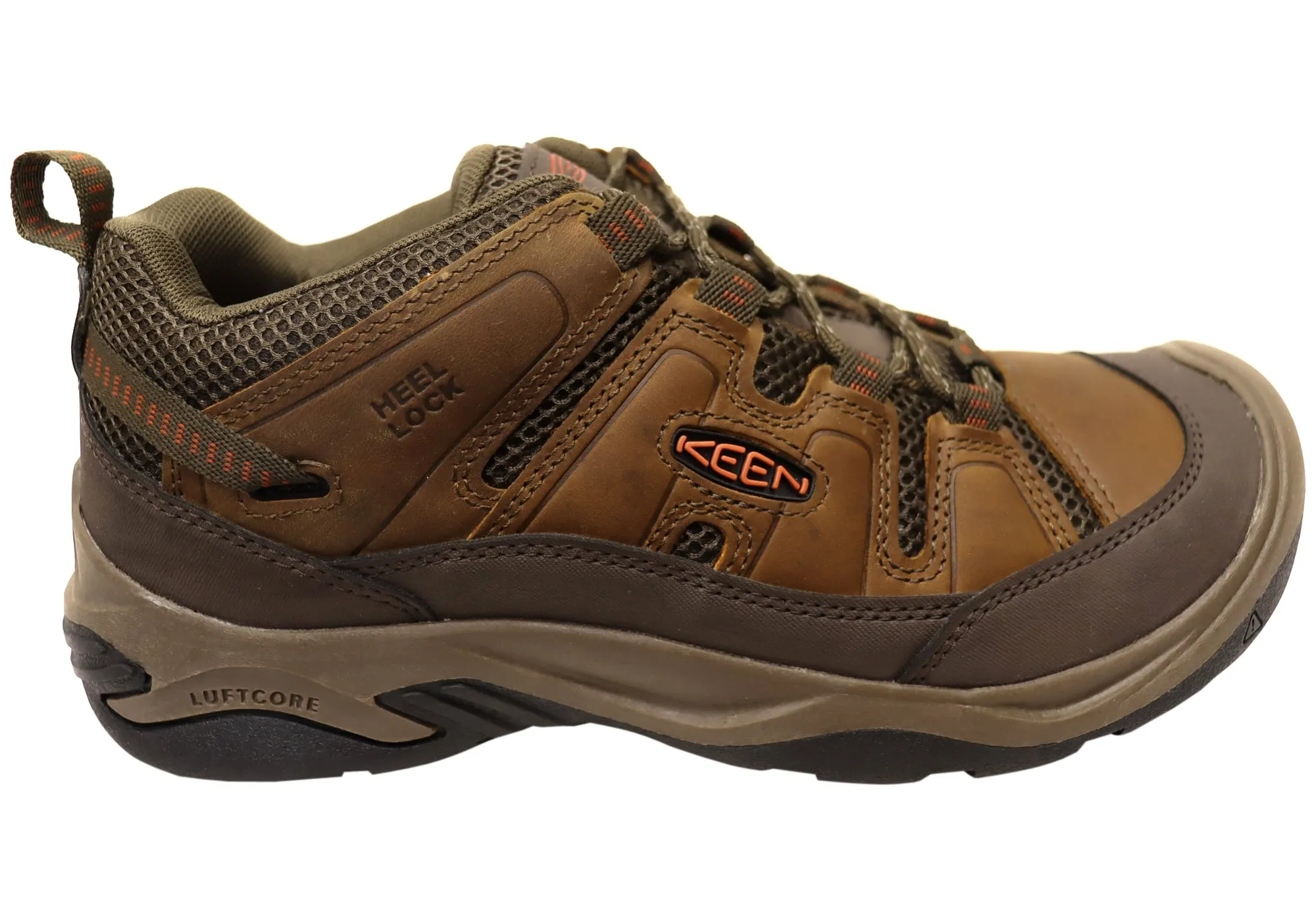 Keen Circadia Vent Mens Leather Wide Fit Hiking Shoes