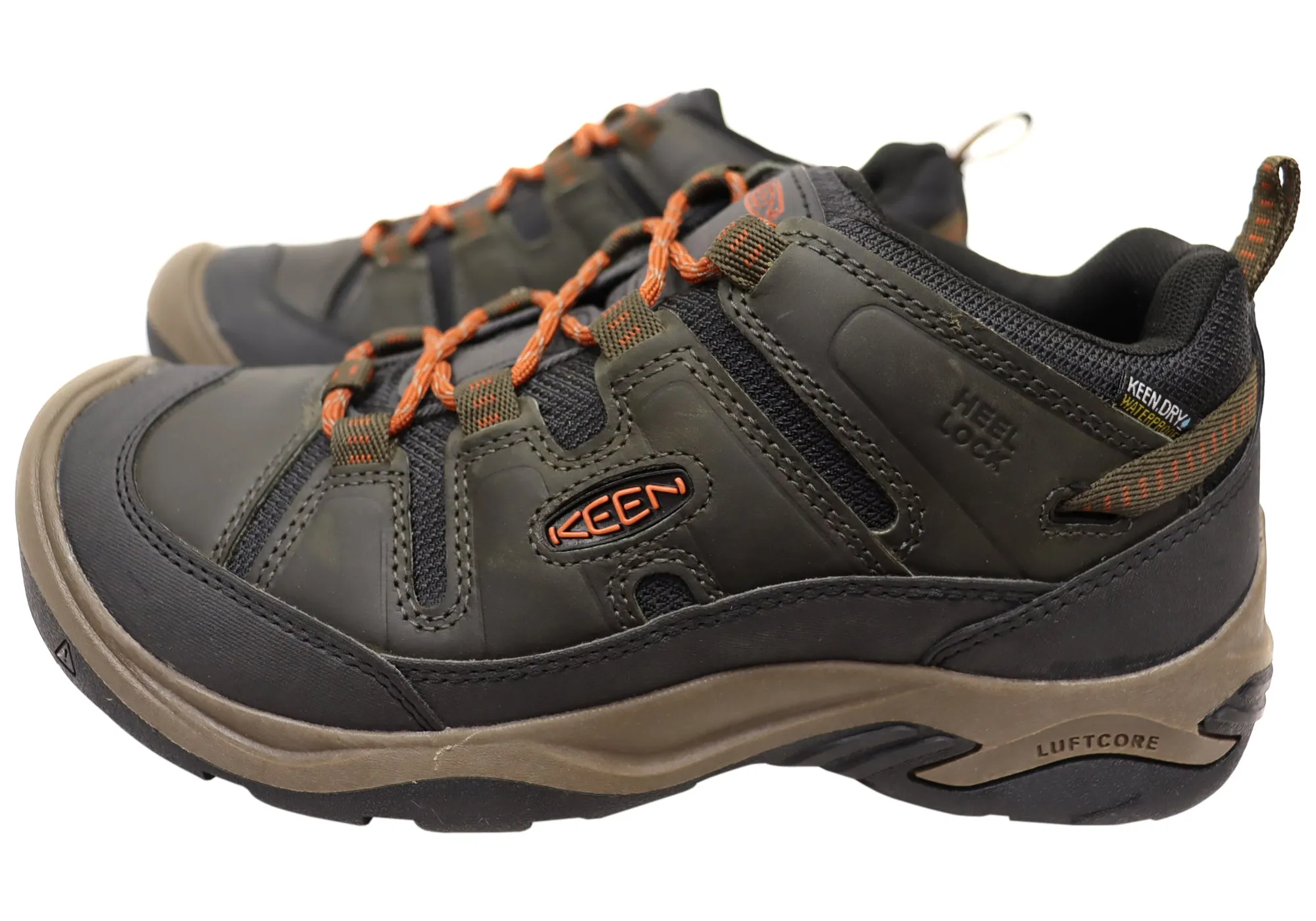 Keen Circadia Waterproof Mens Leather Wide Fit Hiking Shoes