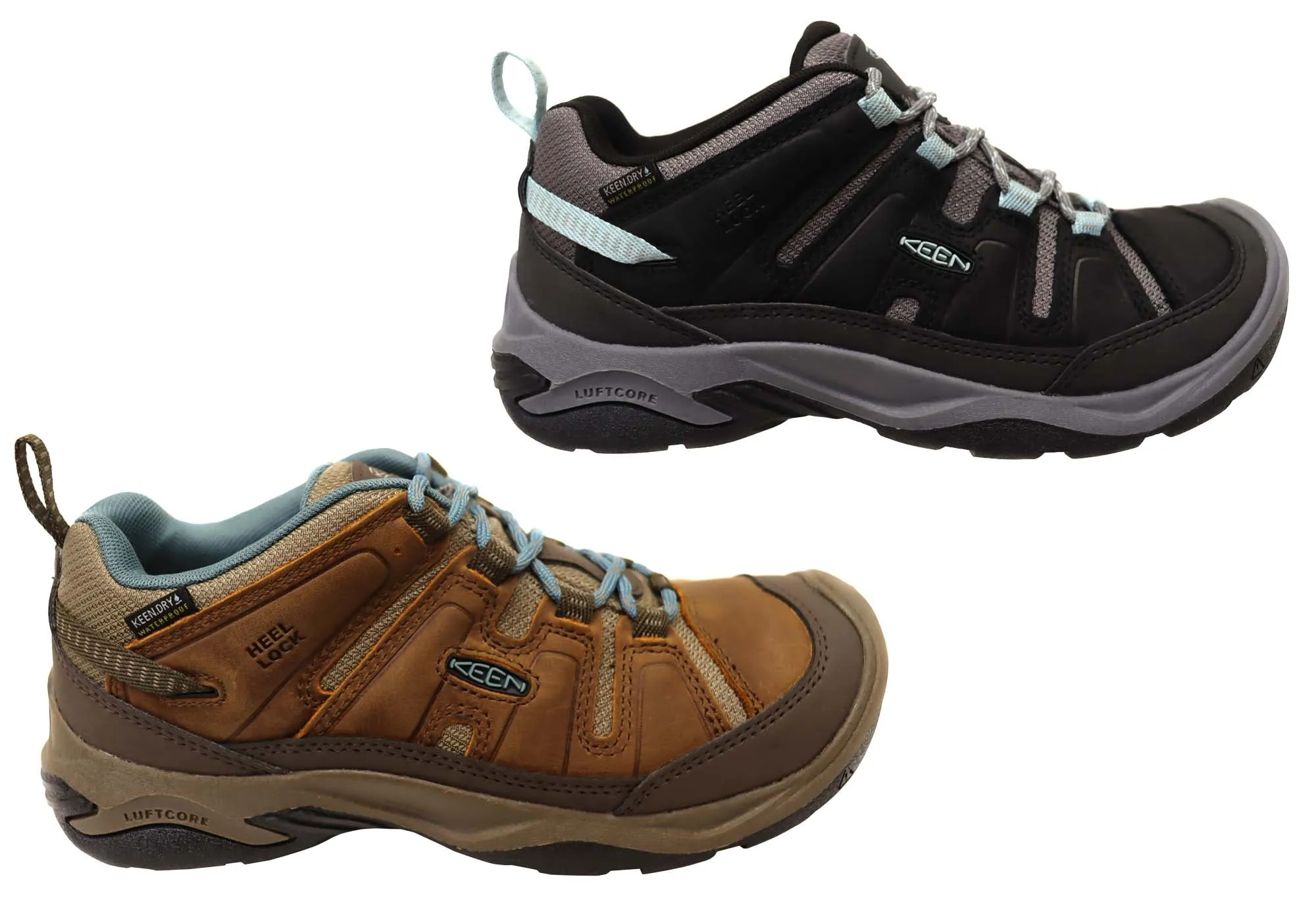 Keen Circadia Waterproof Womens Leather Wide Fit Hiking Shoes