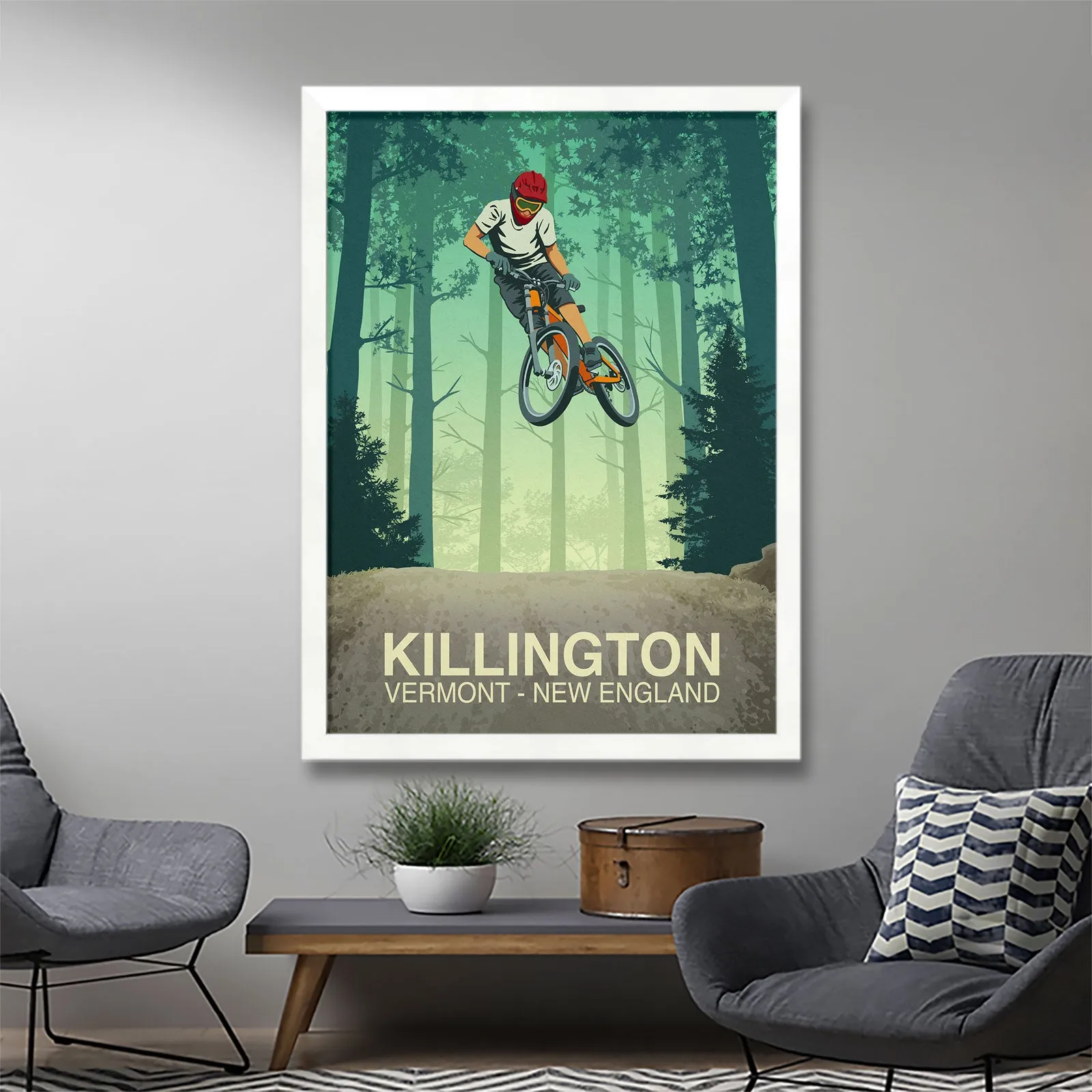 Killington Mountain Bike Poster