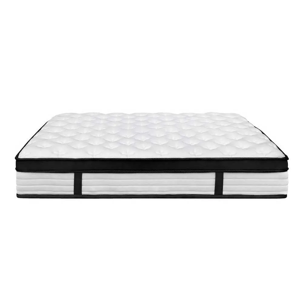 King Package | Avalon Bed Charcoal & Devon Euro Top Mattress (Medium)