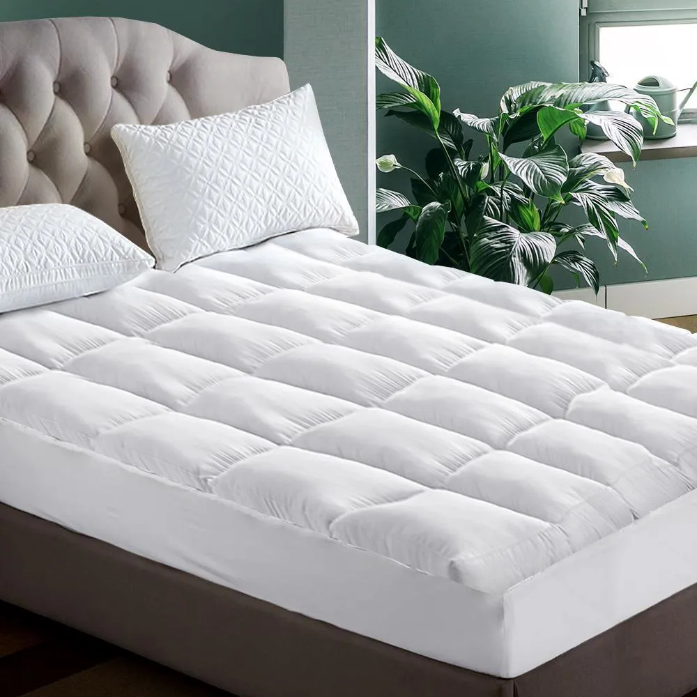 King Premium Package | Altona Bed Charcoal, Algarve Euro Top Mattress (Medium Firm) & Bamboo Mattress Topper!