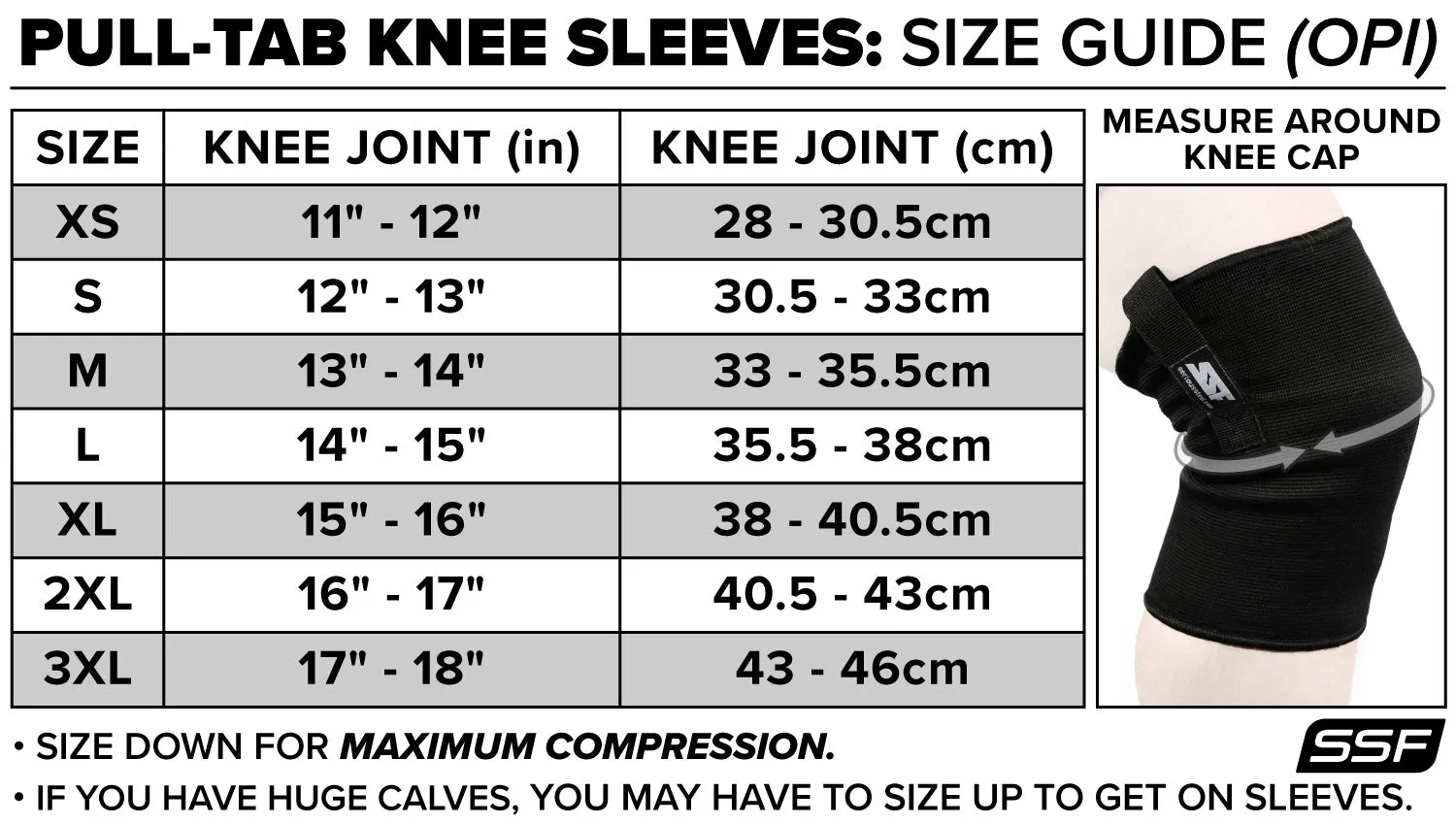 Knee Sleeves (Heavy Pull Tab)-(OPI)