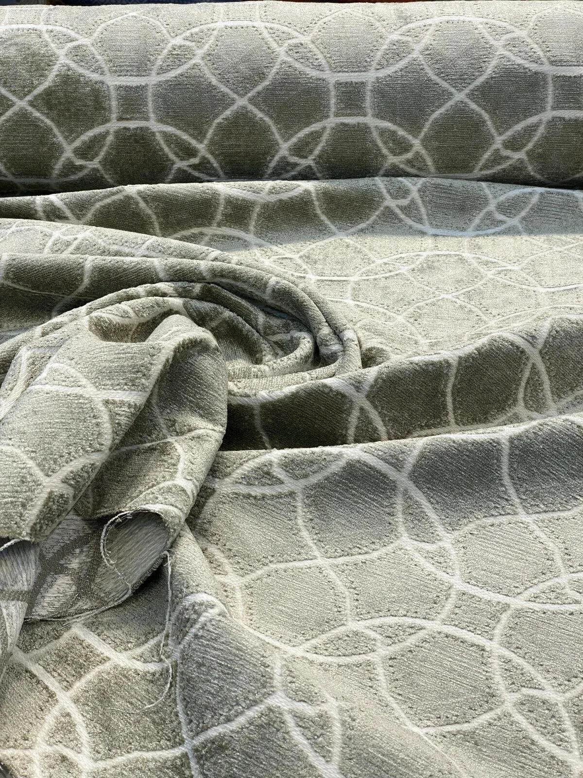 Lavish Sage Green Chenille P Kaufmann Upholstery Fabric by the yard