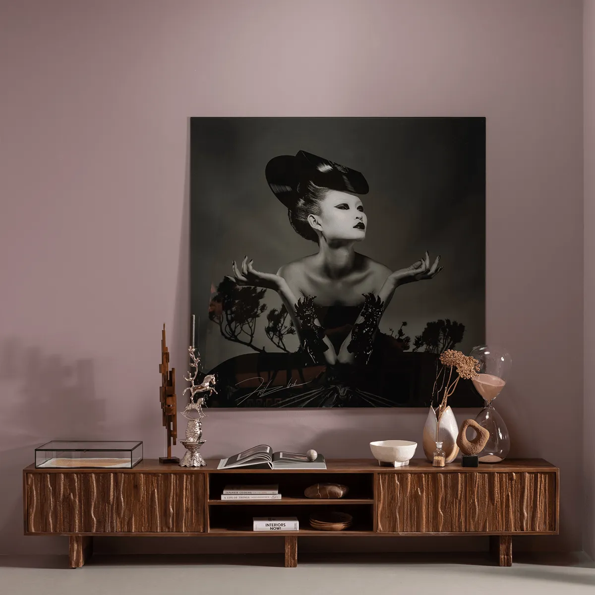 Lavish Warm Brown TV Unit