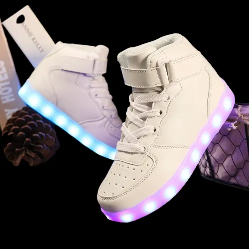 Led Sneakers White 7 Led Light Colors  | Dancing Led Light Shoes  | Kids Led Light Shoes  | Led Light Shoes For Men  | Led Light Shoes For Women