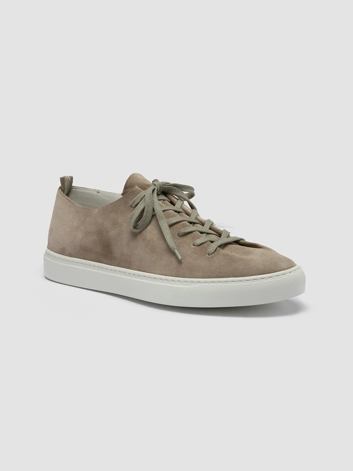 LEGGERA 001 - Taupe Suede Low Top Sneakers