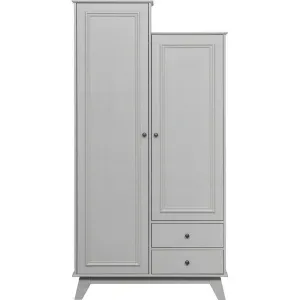 Lily Clay Pine Wood Wardrobe