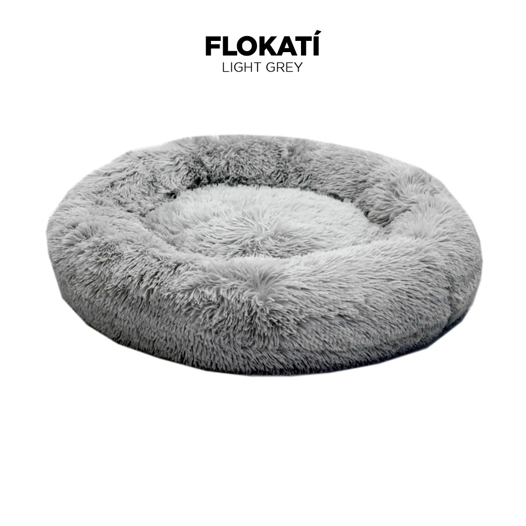 Long-Fur Fluffy Flokati Large 90cm IREMIA™ Dog Bed