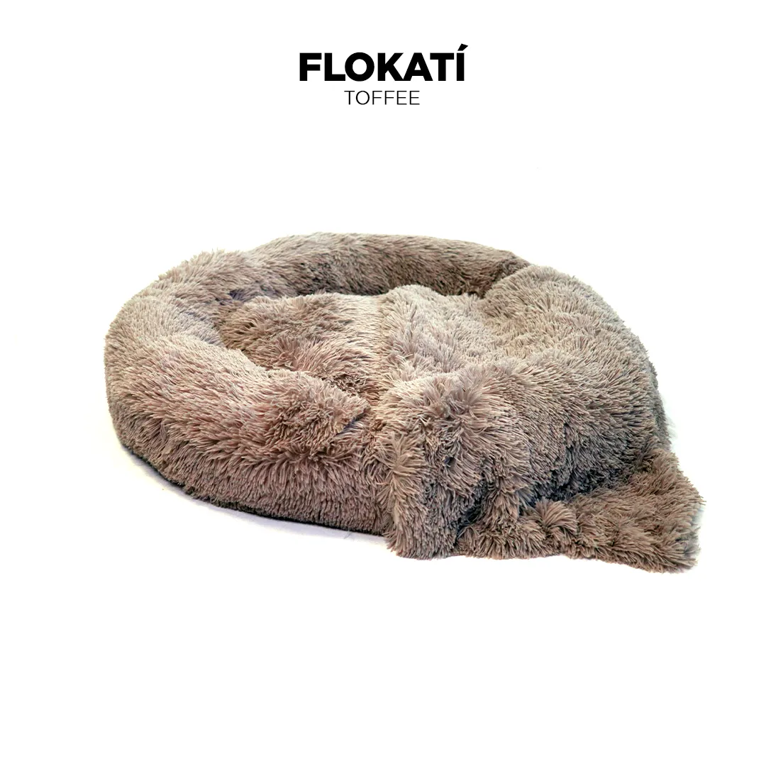 Long-Fur Fluffy Flokati Large 90cm IREMIA™ Dog Bed