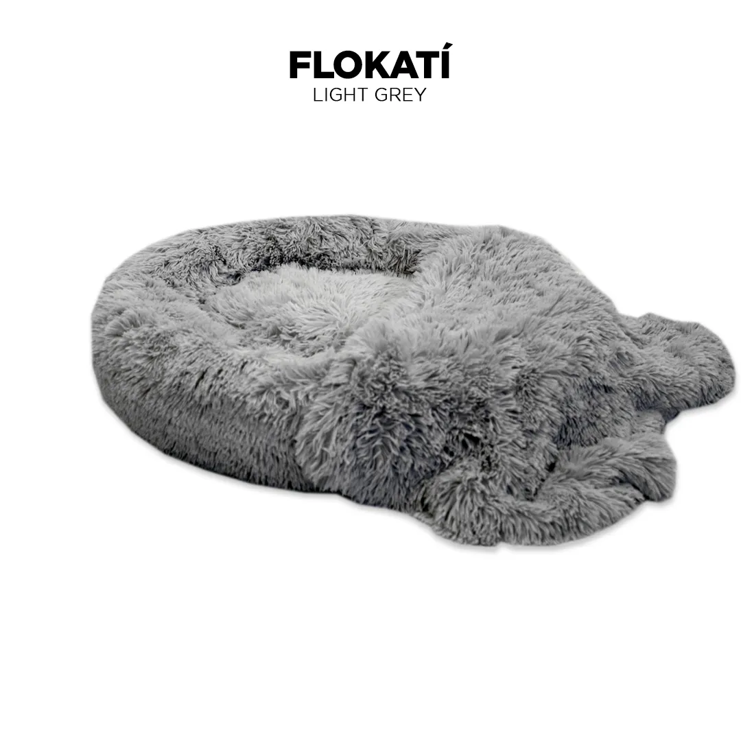 Long-Fur Fluffy Flokati Large 90cm IREMIA™ Dog Bed