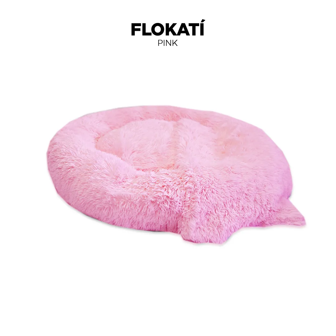 Long-Fur Fluffy Flokati Large 90cm IREMIA™ Dog Bed