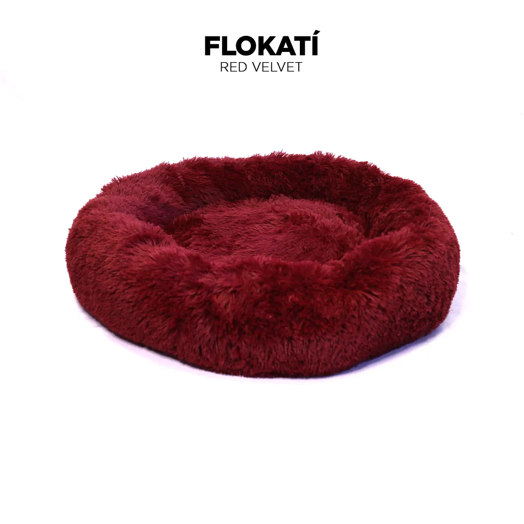 Long-Fur Fluffy Flokati Large 90cm IREMIA™ Dog Bed