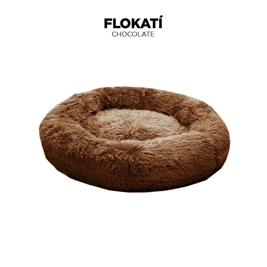 Long-Fur Fluffy Flokati Large 90cm IREMIA™ Dog Bed