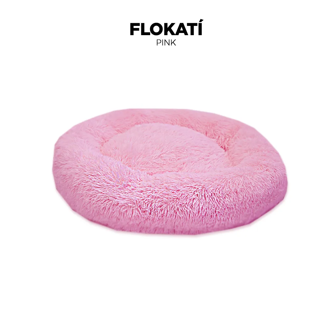 Long-Fur Fluffy Flokati Large 90cm IREMIA™ Dog Bed