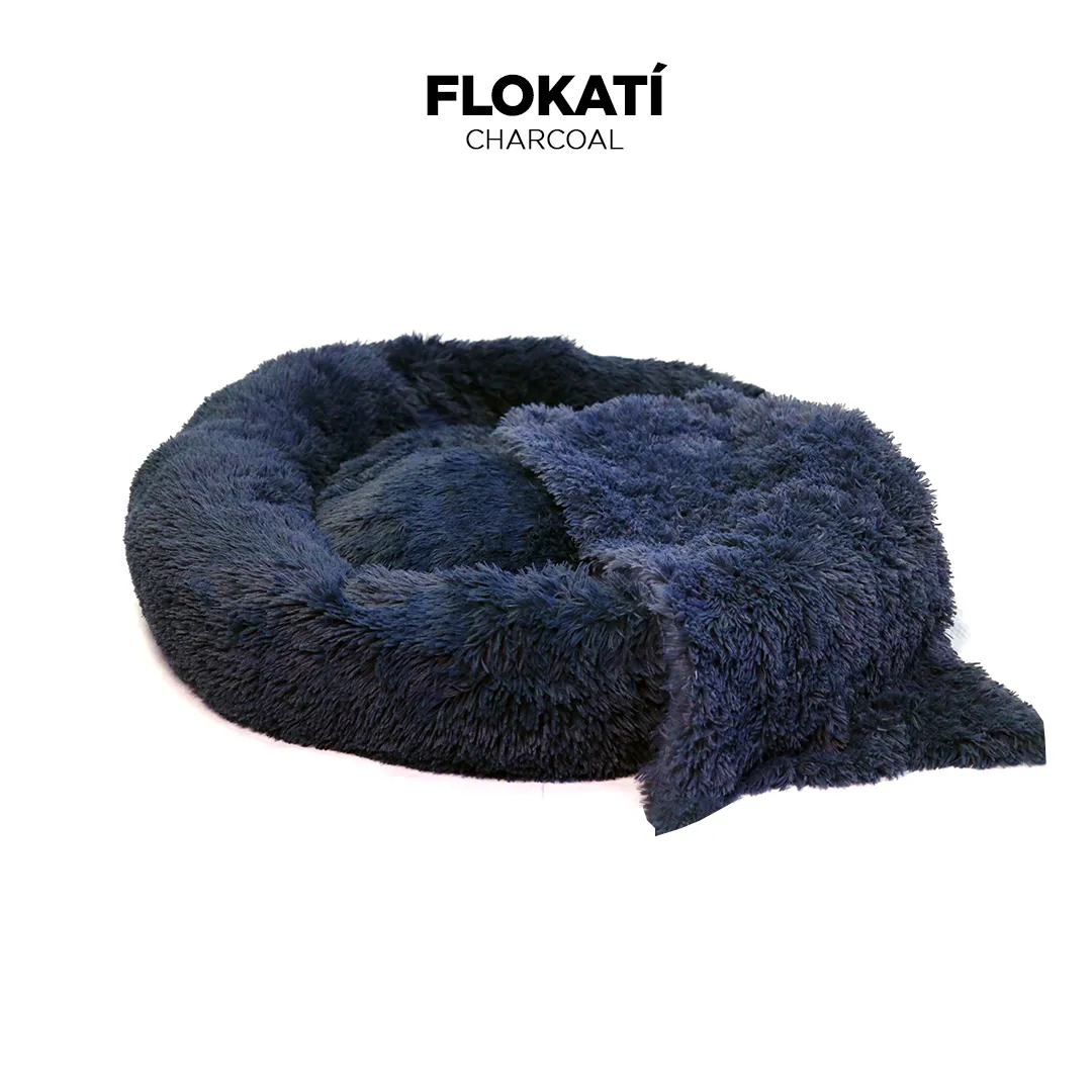 Long-Fur Fluffy Flokati Large 90cm IREMIA™ Dog Bed