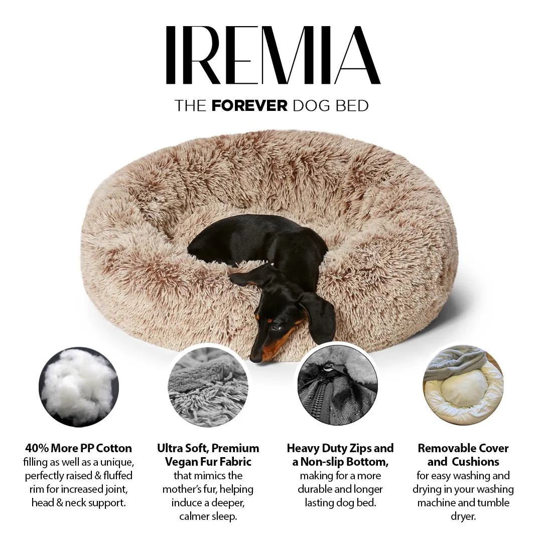 Long-Fur Fluffy Flokati Large 90cm IREMIA™ Dog Bed