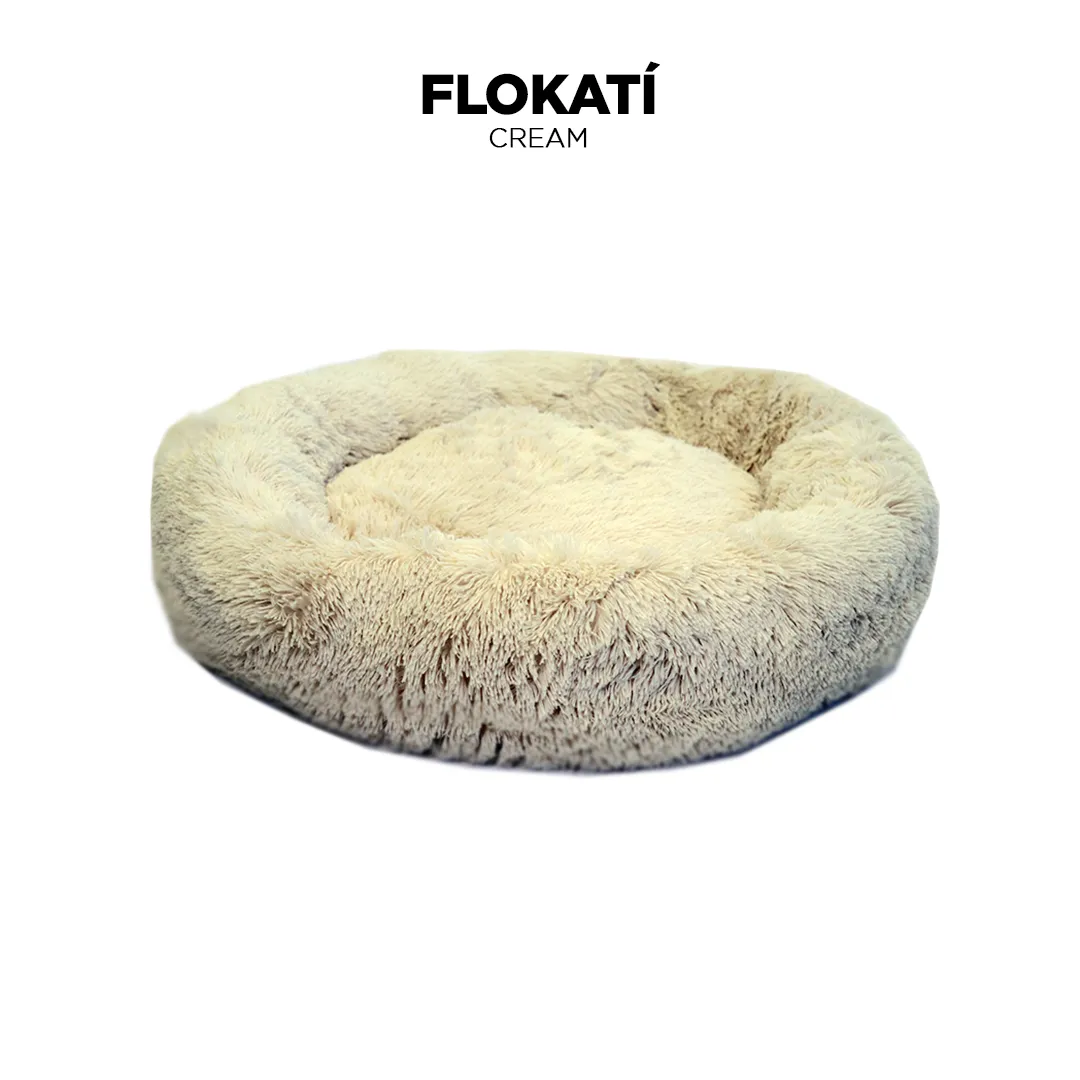 Long-Fur Fluffy Flokati Large 90cm IREMIA™ Dog Bed