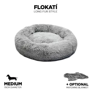 Long-Fur Fluffy Flokati Medium 70cm IREMIA™ Dog Bed