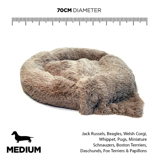 Long-Fur Fluffy Flokati Medium 70cm IREMIA™ Dog Bed