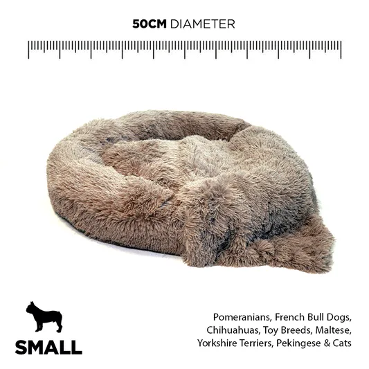 Long-Fur Fluffy Flokati Small 50cm IREMIA™ Dog Bed