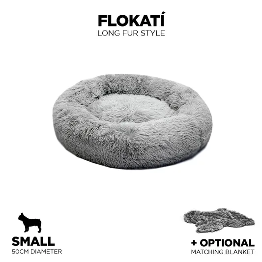 Long-Fur Fluffy Flokati Small 50cm IREMIA™ Dog Bed