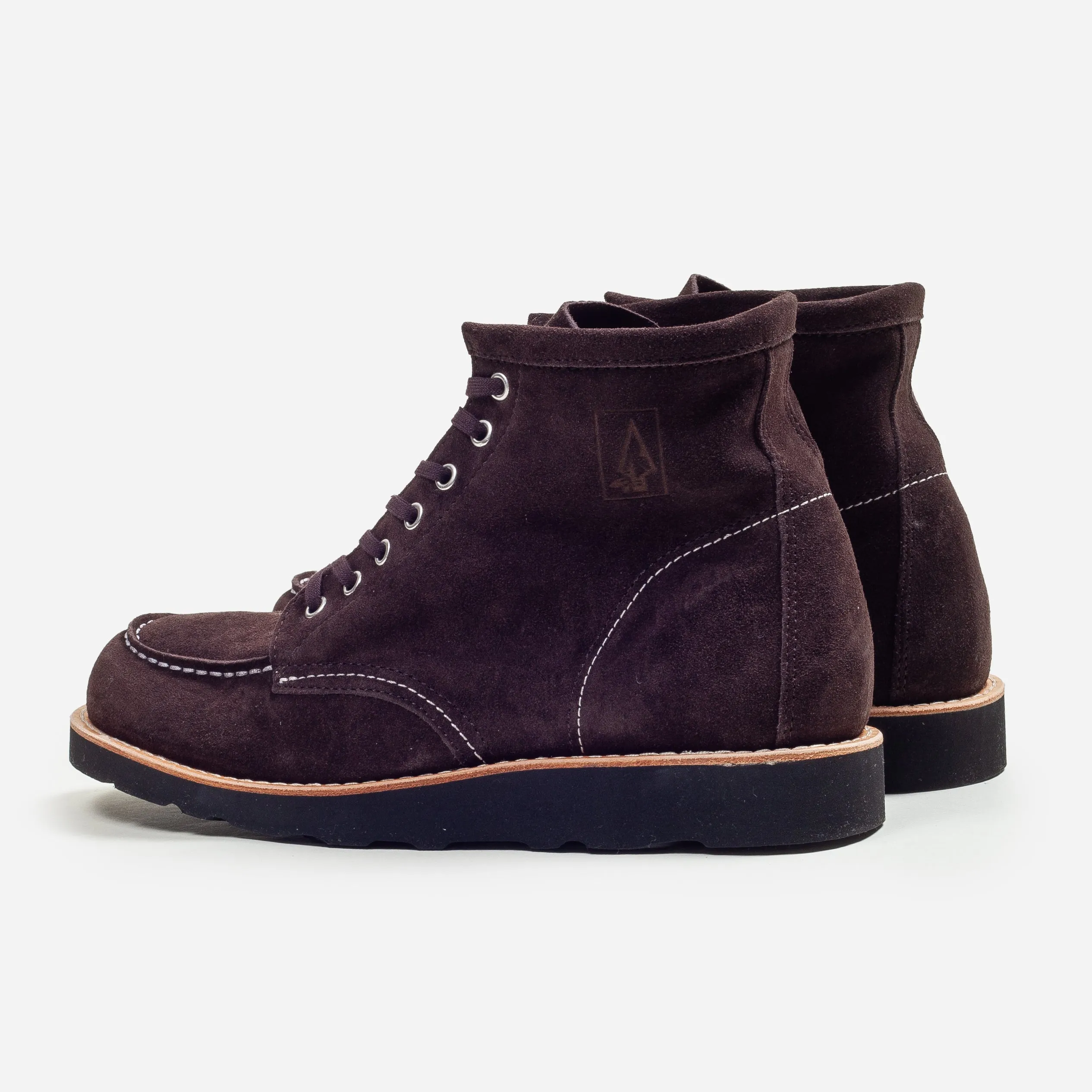 MAINE SUEDE MOC TOE BOOT - CHOCOLATE