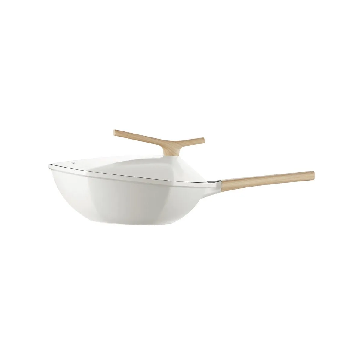 Maple Leaf 28cm White Non-stick Wok Pan - Elevate Your Culinary Experience