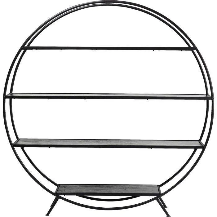 Mason Black Round Shelf